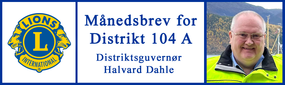 Månedsbrev fra Distriktsguvernøren for juni
