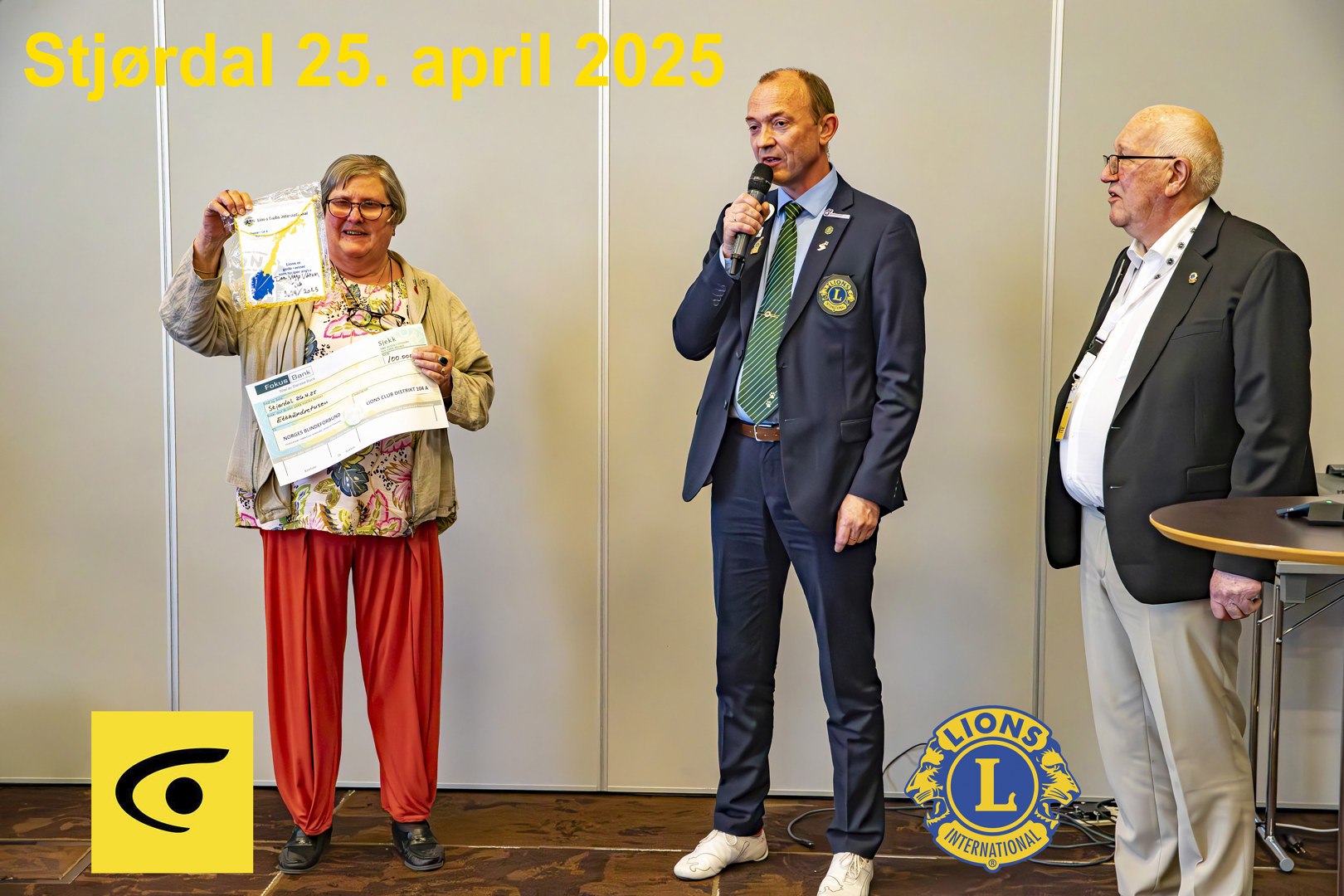 Gave fra D104A til Norges Blindeforbunds jubileum.